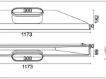 Plenum de soufflage linéaire ABS 1135 mm piquage 250mm