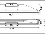 Kit grille linéaire multi-fentes 1135x80 mm + Plenum de soufflage linéaire ABS 1135 mm piquage 250mm