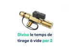 Démonte Schrader sous pression avec vanne de récupération - 1/4' et 5/16'' - VALUE