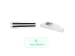Kit grille linéaire à 2 fentes 535 mm + Plenum de soufflage linéaire ABS 535 mm piquage 160mm