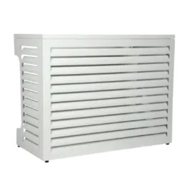 Cache climatisation aluminium blanc - Taille M