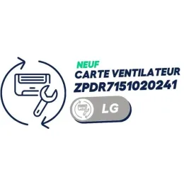 CARTE VENTILATEUR / INVERTER pour UU24WR.U40 / MU4R27.U40 / MU5M30.U44 / MU4M25.U44 - LG