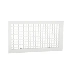 Grille de soufflage double déflexion 400x150mm- Blanc
