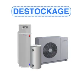 PAC Air/Eau HTi70 11kW mono+Pilote DS170D +ballon 40L, monobloc, Hte T°C- R290 - AUER - INTUIS