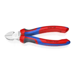 Pince coupante de côté multiusage tête étroite 160mm - Tri-matière - Chromée - KNIPEX