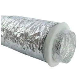 Gaine souple Aluminium - Isolation Phonique Ouate  M1/M1 - Ø 160 mm - 1 x 10 m