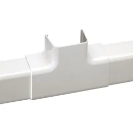 Té d'intersection pour goulotte 80x60 ivoire (4pcs) - IMPERIALE