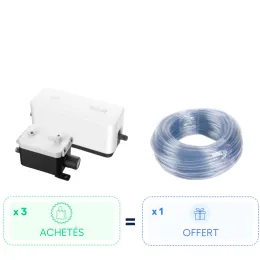 Pack : 3 pompes VALUE-S1 = 1 tuyaux d'évacuation de condensat cristal 6x9mm de 50m OFFERT