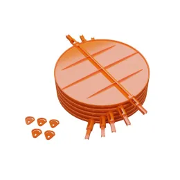 LOT - 5 volets de réglage de débit d'air diamètre 200 mm - BAILLINDUSTRIE