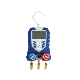 Manomètre électronique en coffret avec pince de prise de température et coupleurs automobiles 1/4" M - VALUE