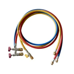 Flexible de charge 1/4 x 5/16 SAE (x3) avec vanne de contrôle d'accès / CCL-60-A-38410 - REFCO